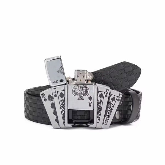 Ace Of Spades Lighter Belt