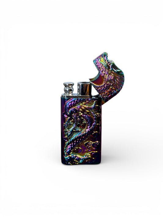 Dragon Double Flame Lighter (Purple Edition) (Rare) (Refillable)