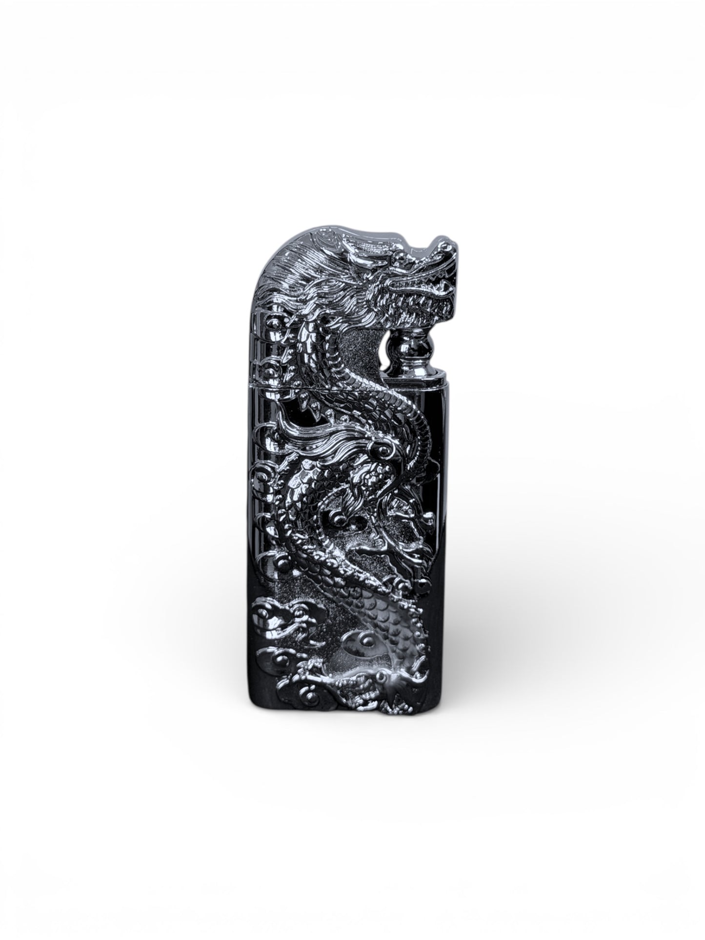 Dragon Double Flame Lighter (Silver Edition) (Re-Fillable)