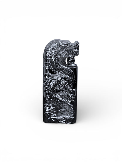 Dragon Double Flame Lighter (Silver Edition) (Re-Fillable)