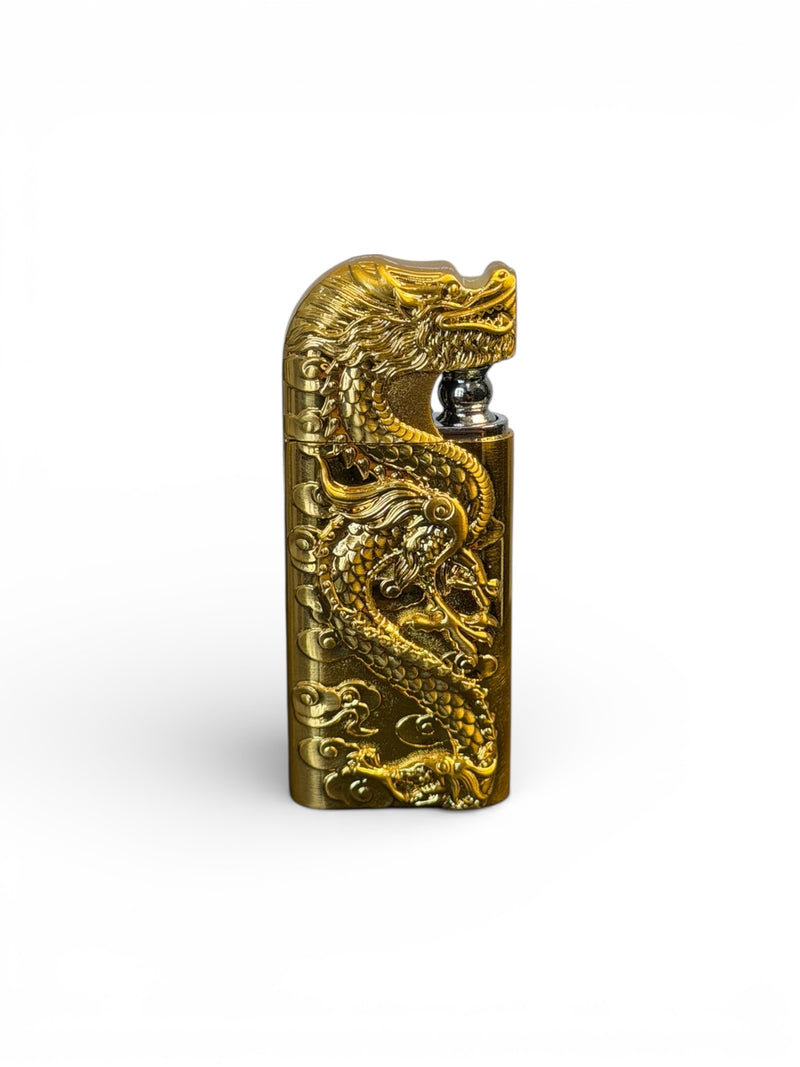 Dragon Double Flame Lighter (Golden Edition) (Refillable)