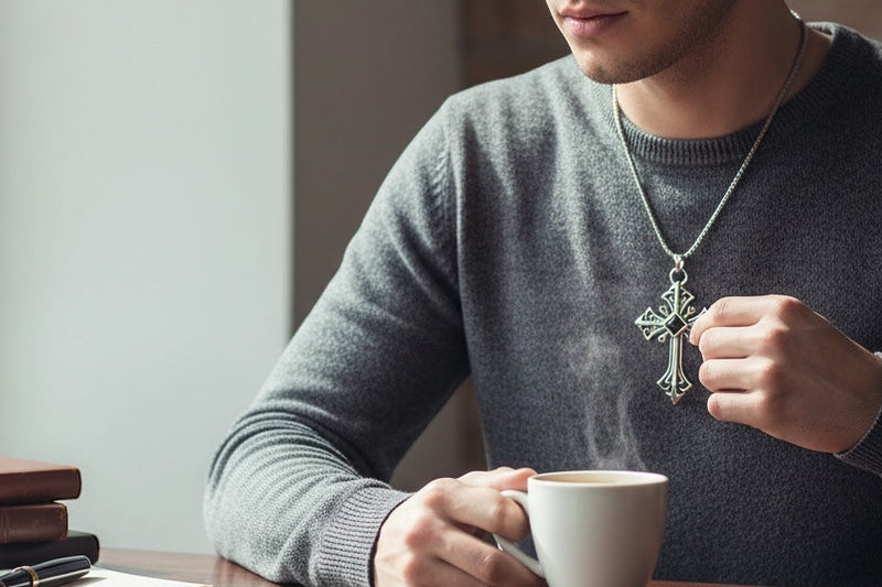 Baroque Cross Necklace