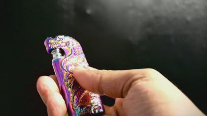 Dragon Double Flame Lighter (Purple Edition) (Rare) (Refillable)